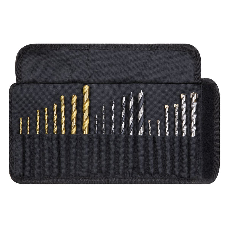 1/4"Hex Shank Assorted Drill Bit Set 20pc