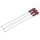 Sealey Premier Extra-Long Hammer-Thru Screwdriver Set 450mm 3pc AK4935