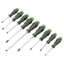 Sealey Premier Hammer-Thru Screwdriver Set 9pc - Hi-Vis Green AK4941HV