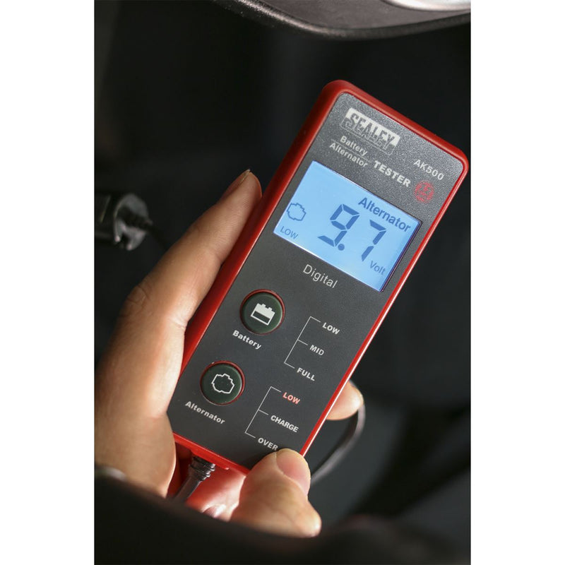 Battery & Alternator Tester 12V - LCD Screen