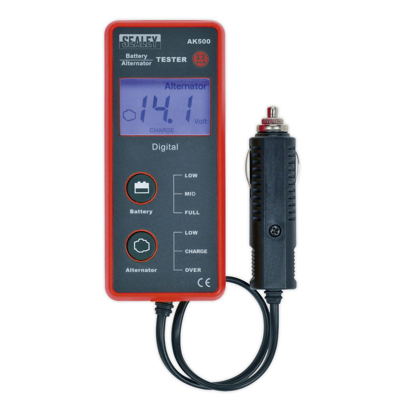 Battery & Alternator Tester 12V - LCD Screen