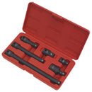 Sealey Premier Impact Adaptor & Extension Bar Set 1/2"Sq Drive 6pc AK5514