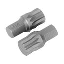 Sealey Premier Spline Bit M14 x 30mm - Pack of 2 AK5532