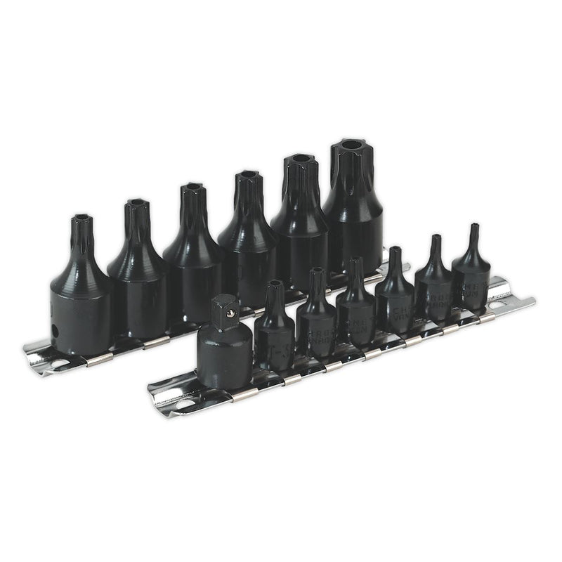 TRX-Star* Security Socket Bit Set 13pc 1/4" & 3/8"Sq Drive