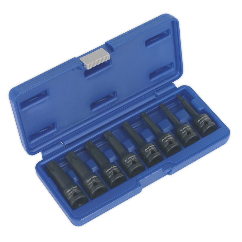 Impact TRX-Star* Socket Bit Set 8pc 1/2"Sq Drive