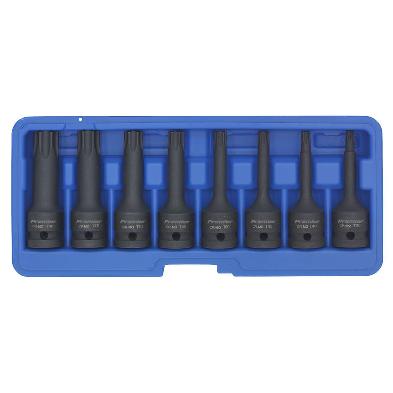 Impact TRX-Star* Socket Bit Set 8pc 1/2"Sq Drive