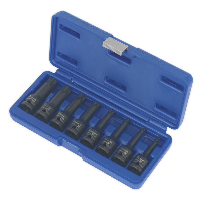 Impact TRX-Star* Socket Bit Set 8pc 1/2"Sq Drive