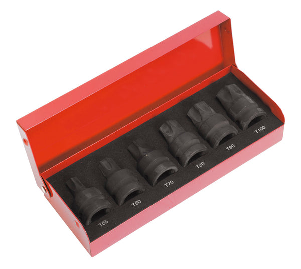 Impact TRX-Star* Socket Bit Set 6pc 1/2"Sq Drive