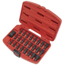 Sealey Premier TRX-Star*/Hex/Spline Impact Bit Set 1/2"Sq Drive 25pc AK5612