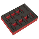 Sealey Premier Hex Impact Socket Bit Set 3/8"Sq Drive 8pc AK5620