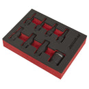 Sealey Premier Hex Impact Socket Bit Set 3/8"Sq Drive 8pc AK5620