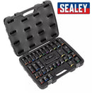 Sealey Impact Socket Set 34pc 1/2" Drive Premier Metric 10-32mm In Case AK5635M