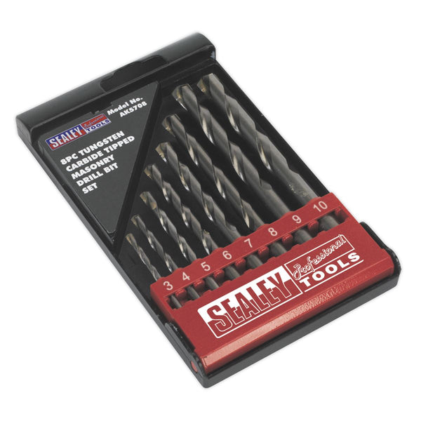 Tungsten Carbide Tipped Masonry Drill Bit Set 8pc