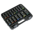 Sealey Premier Deep Impact Socket Set 1/2"Sq Drive 16pc AK5818M