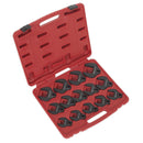 Sealey Premier Crow's Foot Spanner Set 1/2"Sq Drive 14pc AK59831