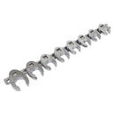 Sealey Premier Imperial Crow's Foot Spanner Set 3/8"Sq Drive 8pc AK599