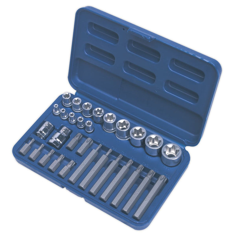 TRX-Star* Socket & Bit Set 30pc 1/4", 3/8" & 1/2"Sq Drive