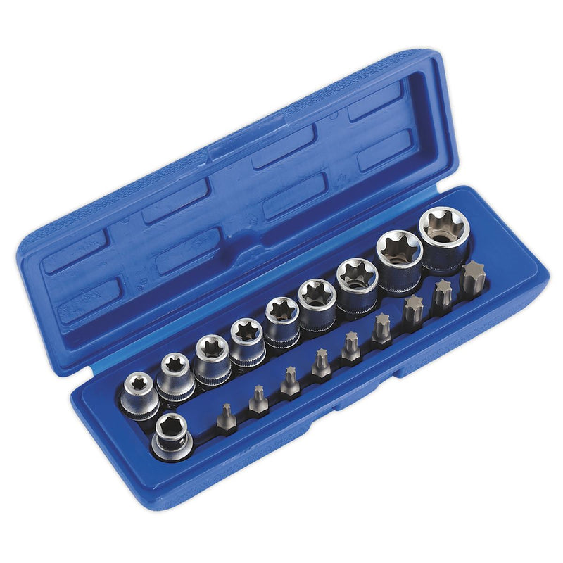 TRX-Star* Socket & Bit Set 19pc 3/8"Sq Drive