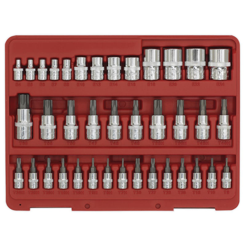 TRX-Star* Socket & Security Socket Bit Set 38pc 1/4", 3/8" & 1/2"Sq Drive