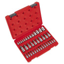 Sealey Premier TRX-Star* Socket & Security Socket Bit Set 1/4", 3/8" & 1/2"Sq Drive 38pc AK6197