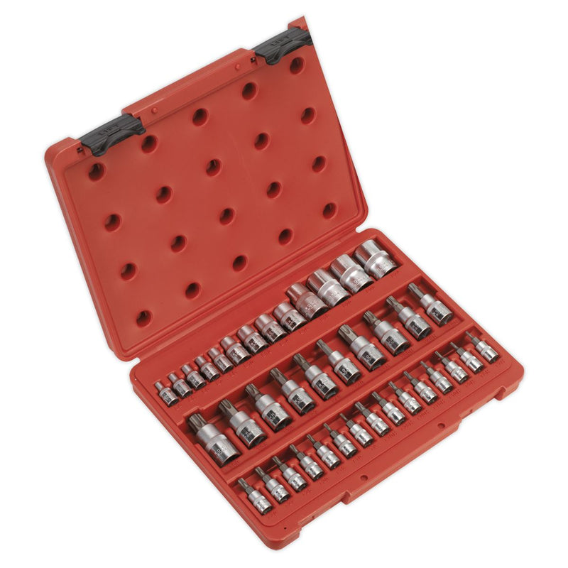 TRX-Star* Socket & Security Socket Bit Set 38pc 1/4", 3/8" & 1/2"Sq Drive