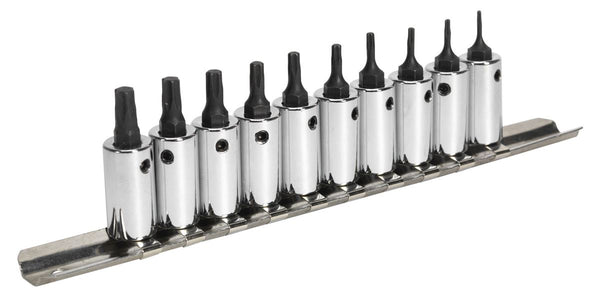 TRX-Star* Socket Bit Set 10pc 1/4"Sq Drive