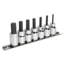 Sealey Premier Hex Socket Bit Set 3/8"Sq Drive 7pc AK62253