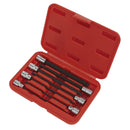Sealey Premier Ball-End Hex Socket Bit Set 3/8"Sq Drive 7pc AK62257