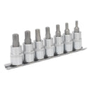 Sealey Premier Ribe Socket Bit Set 3/8"Sq Drive 50mm 7pc AK6232