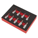 Sealey Premier Hex Socket Bit Set 3/8"Sq Drive 9pc AK6240