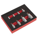 Sealey Premier Spline Socket Bit Set1/4", 3/8" & 1/2"Sq Drive 8pc AK6241
