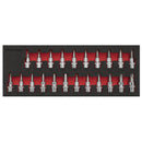 Sealey Premier TRX-Star*/Hex/Spline Socket Bit Set 3/8"Sq Drive 22pc AK6243