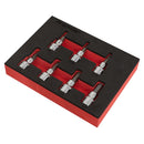 Sealey Premier Imperial Hex Socket Bit Set 3/8"Sq Drive 7pc AK6246