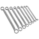 Sealey Premier Offset Double End Ring Spanner Set 8pc AK63257