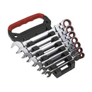 Sealey Premier Platinum Flexi-Head Ratchet Combination Spanner Set 7pc AK63943