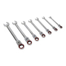 Sealey Premier Platinum Flexi-Head Ratchet Combination Spanner Set 7pc AK63943