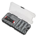 Sealey Premier Fine Tooth Ratchet Screwdriver Socket & Bit Set 38pc AK64905