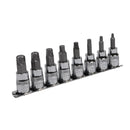Sealey Premier Lock-On&trade; Hex Socket Bit Set 3/8"Sq Drive 8pc AK65601