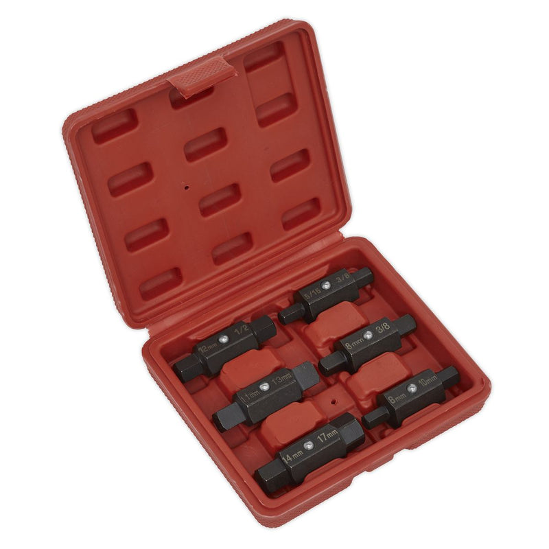 Oil Drain Plug Key Set 6pc Double End