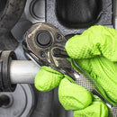 Sealey Premier Stubby Pear-Head Ratchet Wrench with Flip Reverse 3/8"Sq Drive AK661S