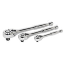 Sealey Premier Pear-Head Ratchet Wrench Set with Flip Reverse 3pc AK6672