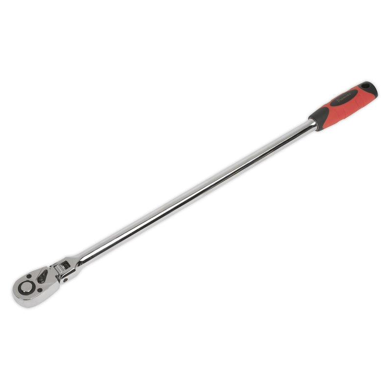 Ratchet Wrench Flexi-Head Extra-Long 600mm 1/2"Sq Drive