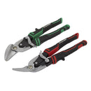 Sealey Premier High Leverage Offset Aviation Tin Snip Set 2pc AK69072