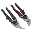 Sealey Premier High Leverage Offset Aviation Tin Snip Set 2pc AK69072