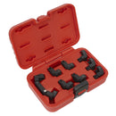 Sealey Injector Pipe Socket Set 3/8"Sq Drive 9pc AK6985