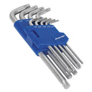 Sealey Premier Long TRX-Star* Key Set 9pc AK7142
