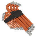 Sealey Premier Imperial Jumbo Anti-Slip Ball-End Hex Key Set 13pc AK71870