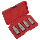 Sealey Metric Stud Extractor Set 1/2"Sq Drive 4pc AK723