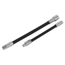 Sealey Premier Flexible Extension Adaptor Set 1/4"Sq x 150mm & 3/8"Sq x 200mm 2pc AK7341