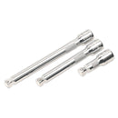 Sealey Premier Wobble/Rigid Extension Bar Set 1/2"Sq Drive 3pc AK764